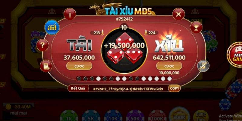 Game casino tài xỉu Md5 là gì?